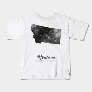 Montana state map Kids T-Shirt